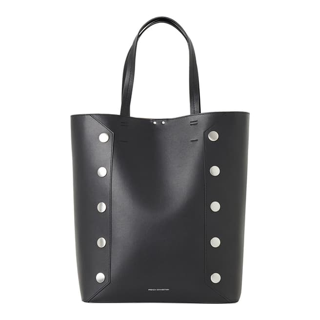 French Connection Black Bianca Studded Tote