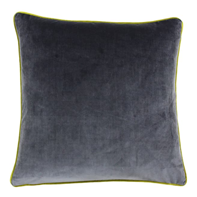 Riva Home Charcoal/Moss Meridian Cushion 55x55cm