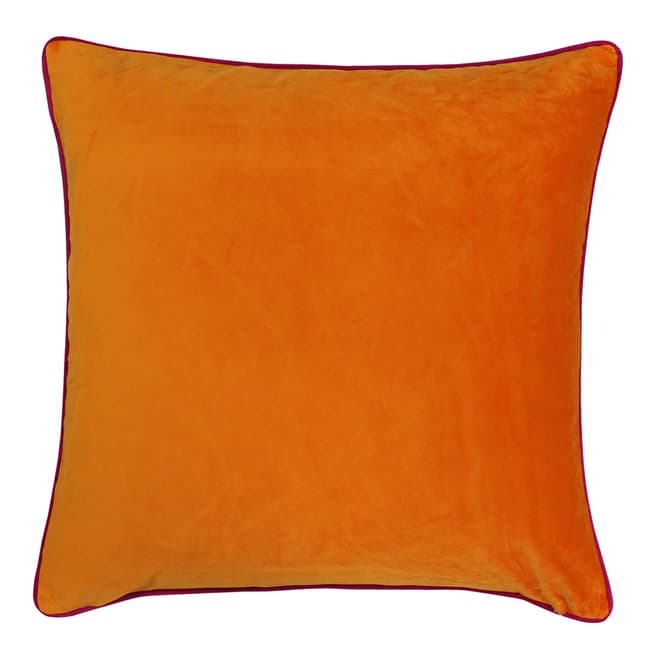 Paoletti Meridian 55x55cm Cushion, Clementine/Hot Pink