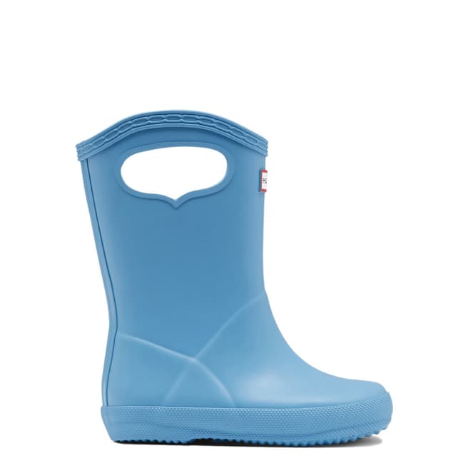 Hunter Little Kids Amplifying Blue First Classic Pull On Wellingtons