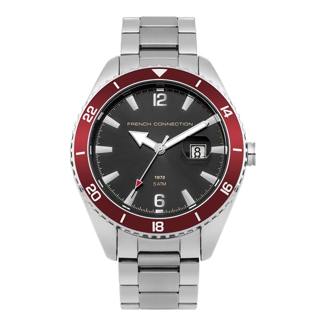 French Connection Stainless Steel Red Watch