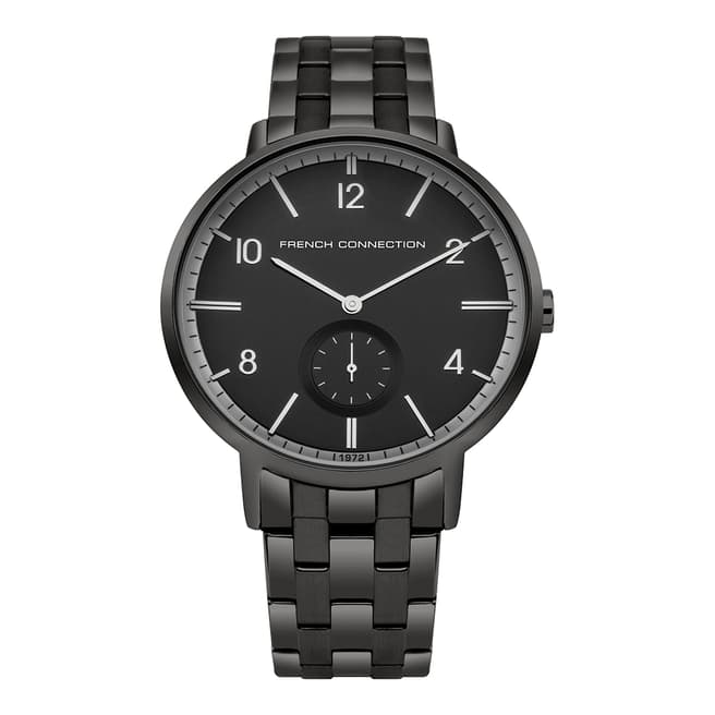 French Connection Black Stainless Steel Watch