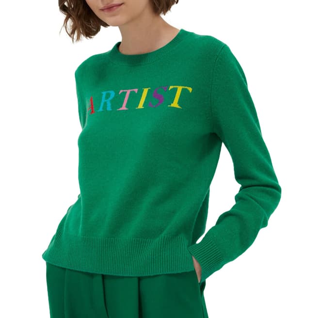 Chinti and Parker Emerald Wool/Cashmere Artist Sweater