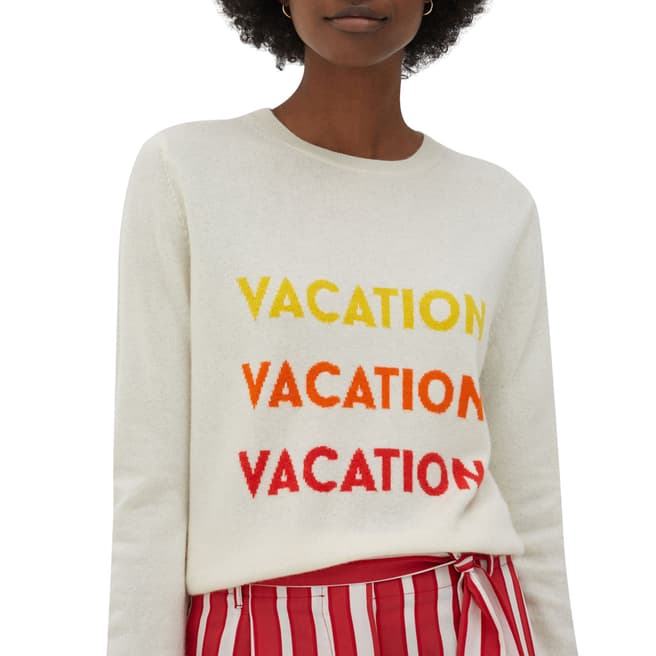 Chinti and Parker Cream Wool/Cashmere Blend Vacation Sweater