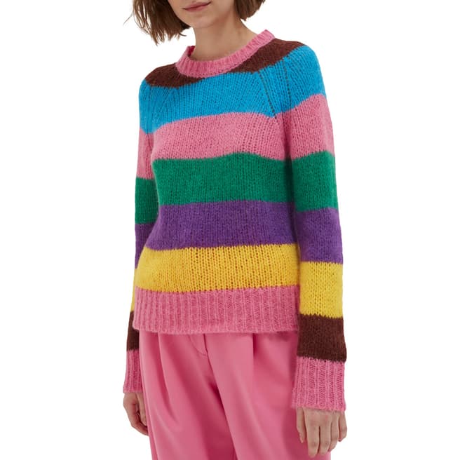 Chinti and Parker Multi Alpaca Stripe Sweater