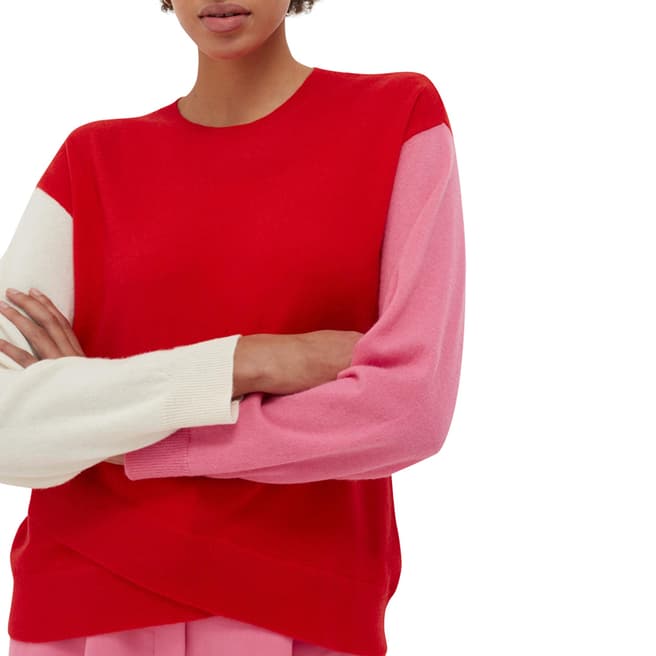 Chinti and Parker Bright Red Cashmere Sweater