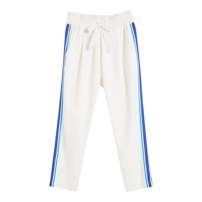 Chinti and Parker Off White Side Stripe Sweat pant