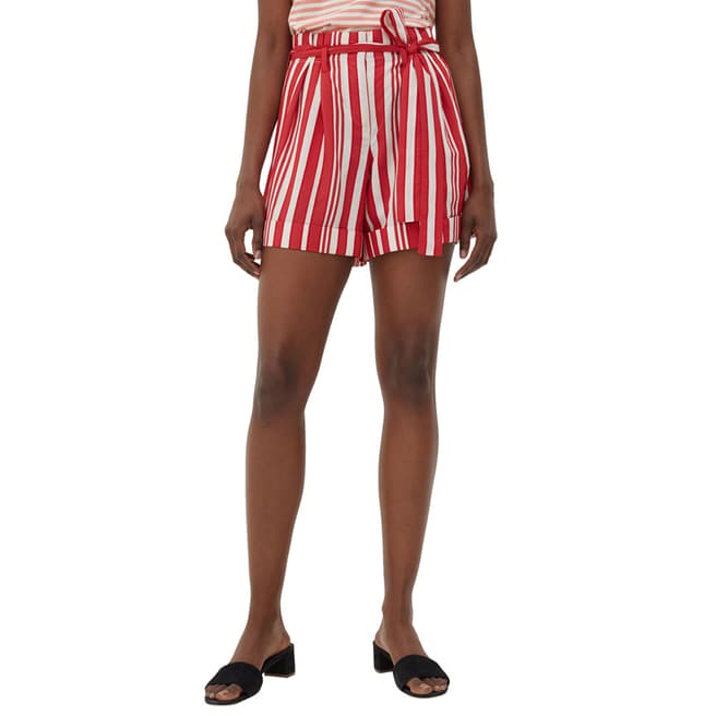 Chinti and Parker Bright Red/Ivory Parasol Shorts