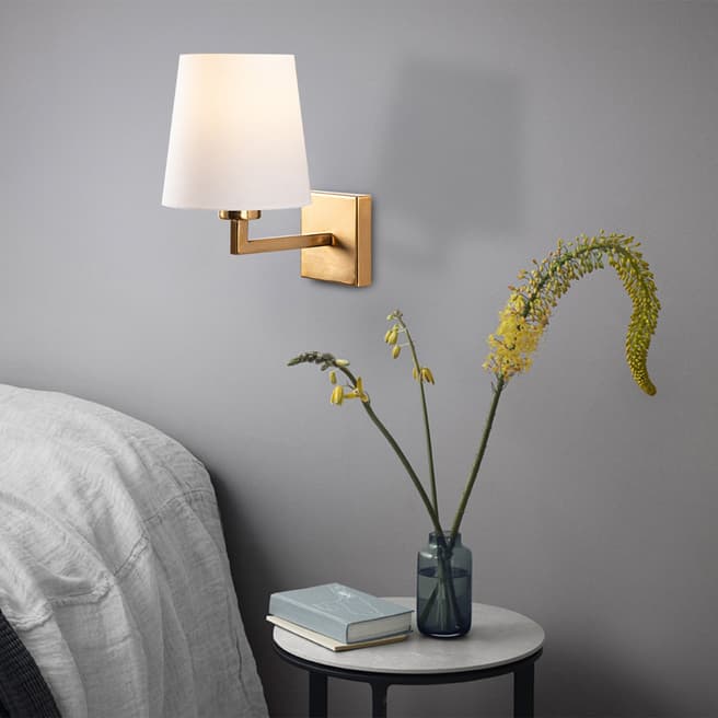 Decortie Gold/White Wall Lamp