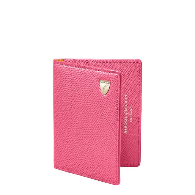 Aspinal of London Bright Pink ID & Travel Card Case