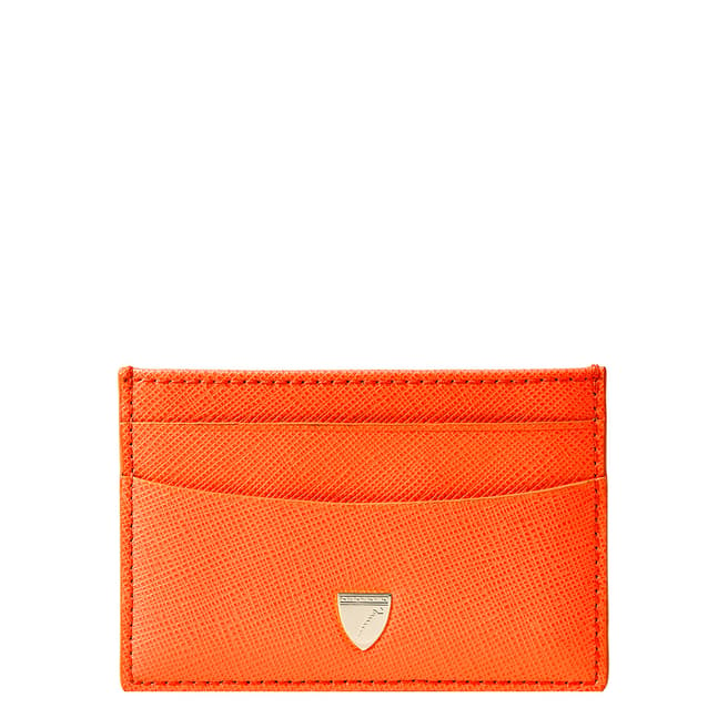 Aspinal of London Bright Orange Slim Card Case