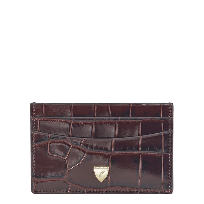 Aspinal of London Amazon Brown Slim Card Case