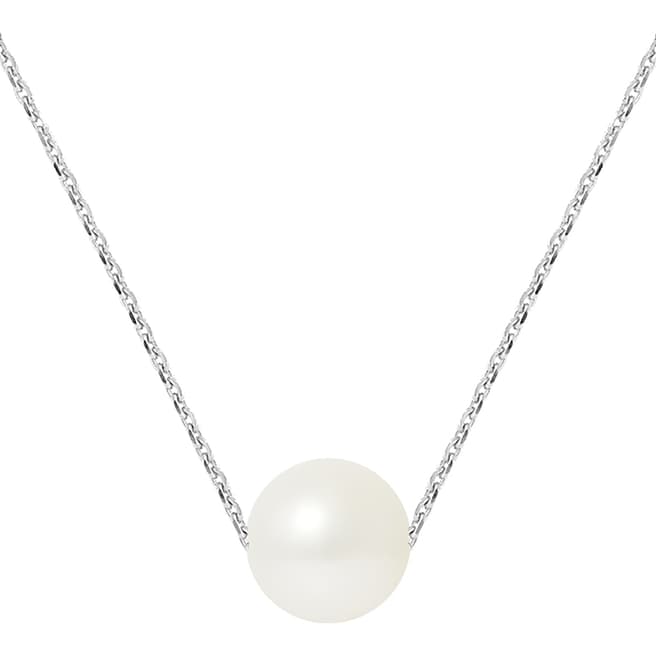 Manufacture Royale Natural White  Pearl Necklace 8-9mm