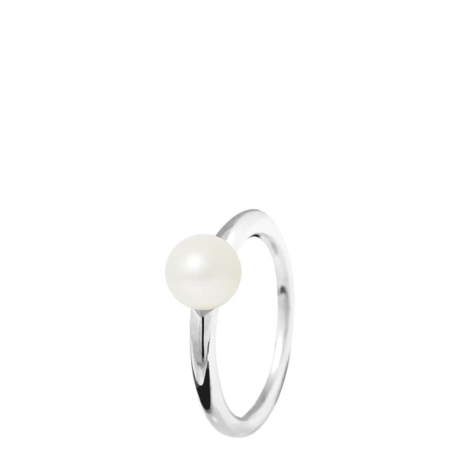 Manufacture Royale White Tahiti Pearl Silver Ring