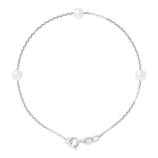 Manufacture Royale Natural White Pearl Bracelet 5-6mm