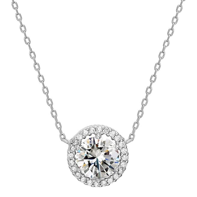 Liv Oliver Sterling Silver Cubic Zirconia Necklace