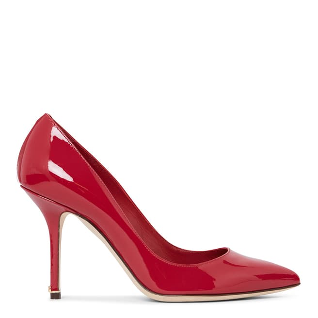 Dolce & Gabbana Red Patent High Heeled Court Shoe