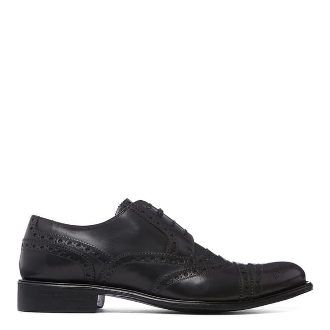 Dolce & Gabbana Black Leather Detailed Brogues