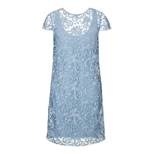 Winser London Blue Lace Slip Dress