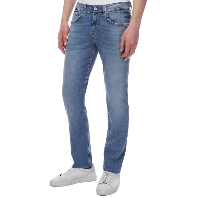 7 For All Mankind Light Blue Slimmy Tapered Stretch Jeans