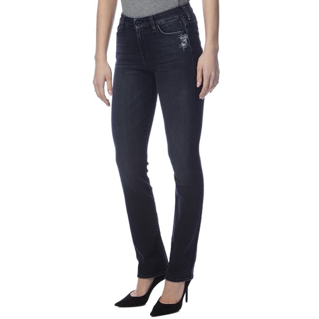 7 For All Mankind Indigo Kimmie Straight Stretch Jeans