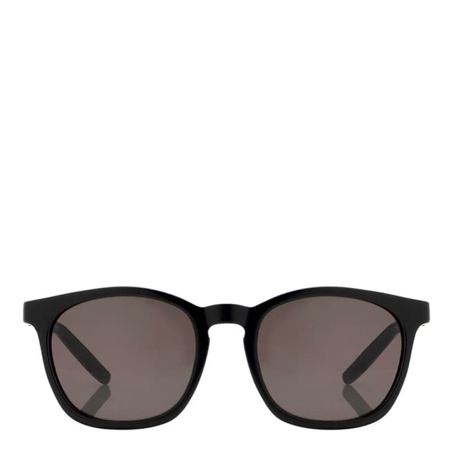 Alexander Wang Black Gold Curved Square Sunglasses