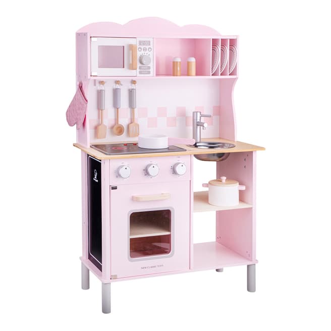 New Classic Toys Pink Modern Electric Cooking Kitchenette