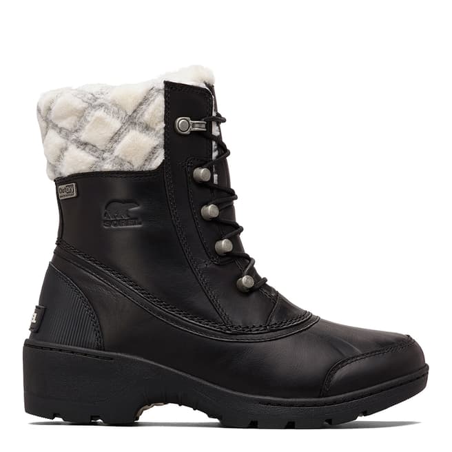Sorel Black Whislter Mid Snow Boots