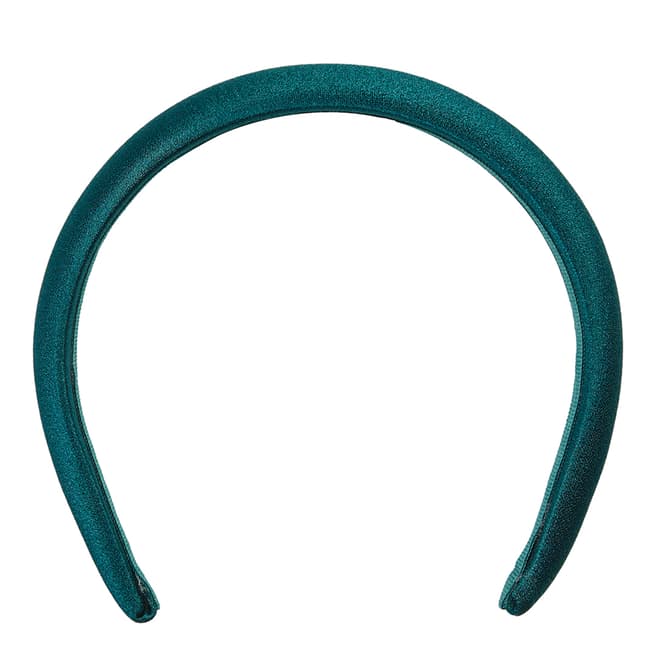 Marzoline Luxury Italian Dark Green Silk Headband