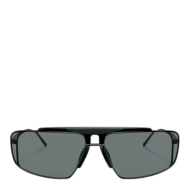 Prada Women's Black/Blue Prada Sunglasses 63mm