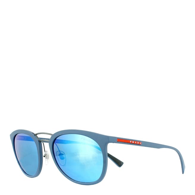 Prada Sport Men's Blue Rubber/Blue Prada Sport Sunglasses 54mm