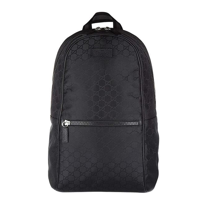 Gucci Black Monogram Backpack