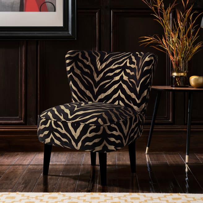 The Great Chair Company Malmesbury Accent Chair Limpopo Bronze Black Legs