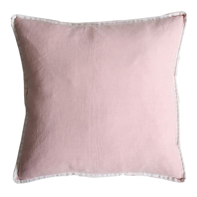 Biggie Best Peach Reverse Piping Linen Cushion
