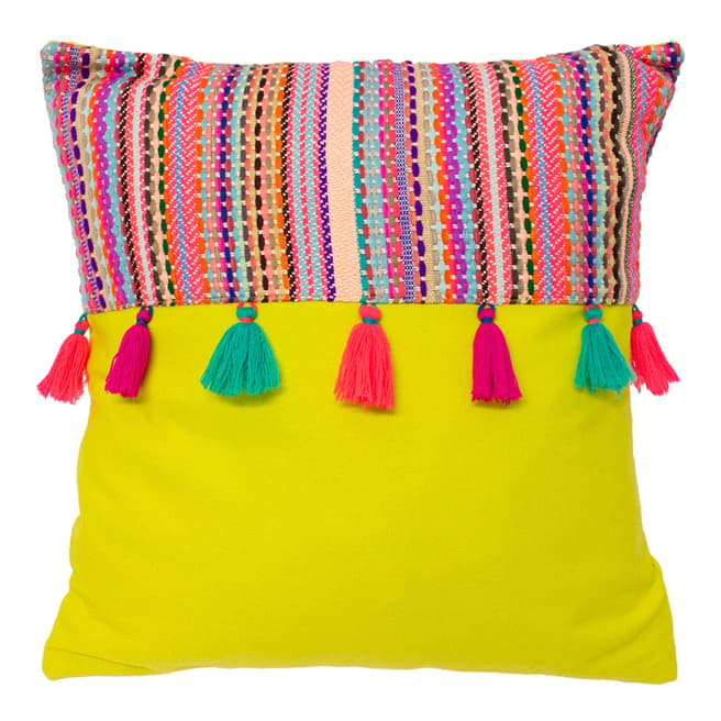 Riva Home Lime Cuzco Filled Cushion, 45x45cm