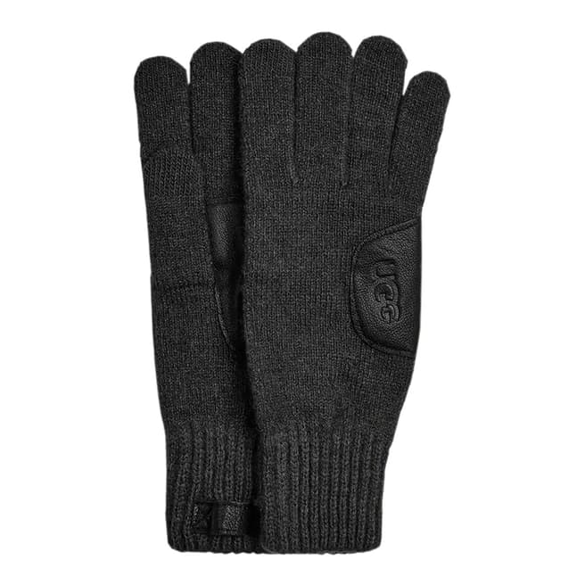 UGG Black Knit Glove Leather Patch