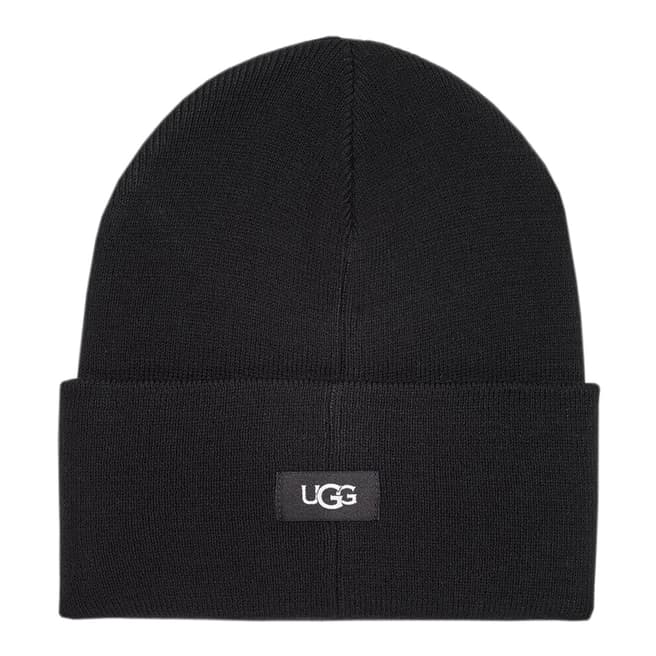 UGG Black Knit Cuff Hat