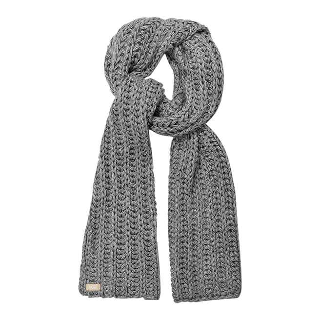 UGG Light Grey Chunky Knit Scarf
