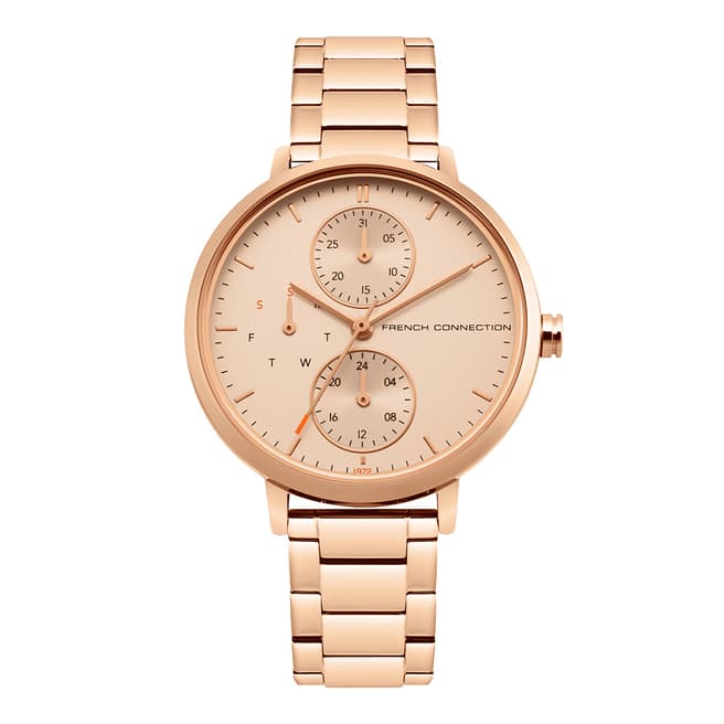French Connection Rose Gold Bracelet Watch