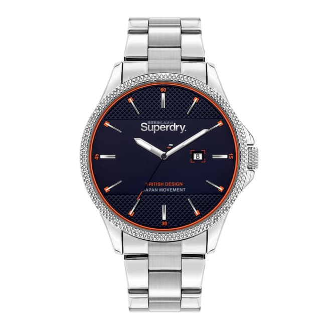 Superdry Silver Stainless Steel Strap Watch