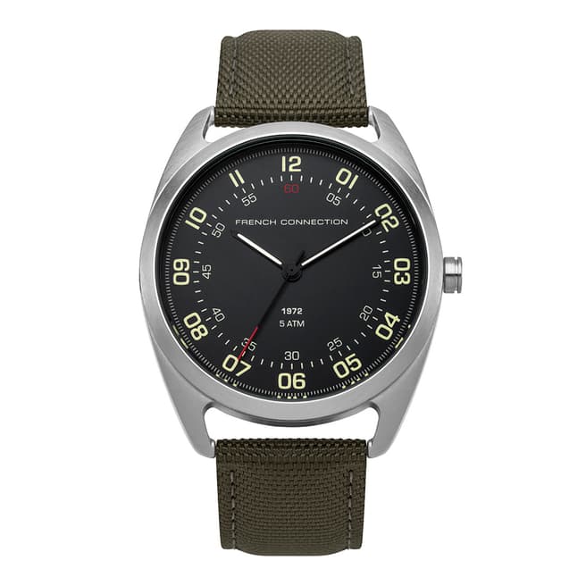 French Connection Khaki Fabric Watch