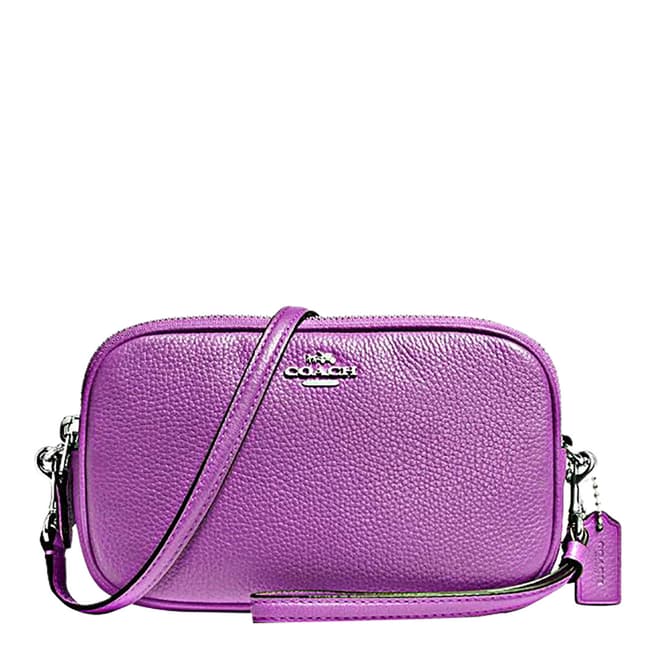 Coach Orchid Leather Sadie Crossbody