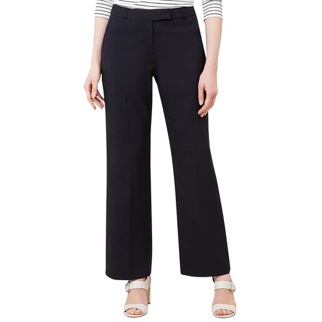 Hobbs London Navy Addison Stretch Trousers