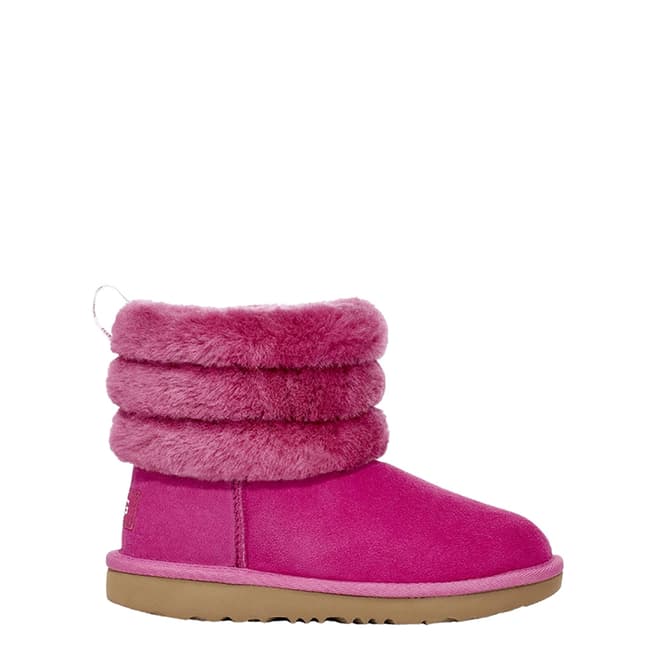 UGG Pink Fluff Mini Quilted Boots