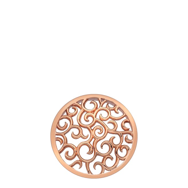 Emozioni Winding Paths Rose Gold Coin - 25mm
