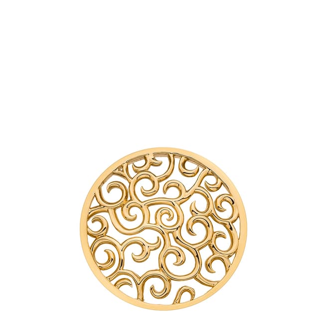 Emozioni Winding Paths Yellow Gold Coin - 33mm