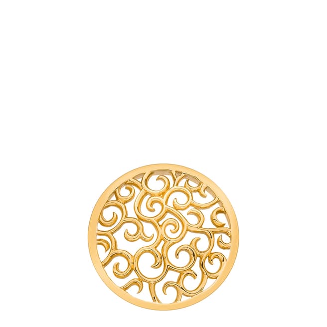 Emozioni Winding Paths Yellow Gold Coin - 25mm