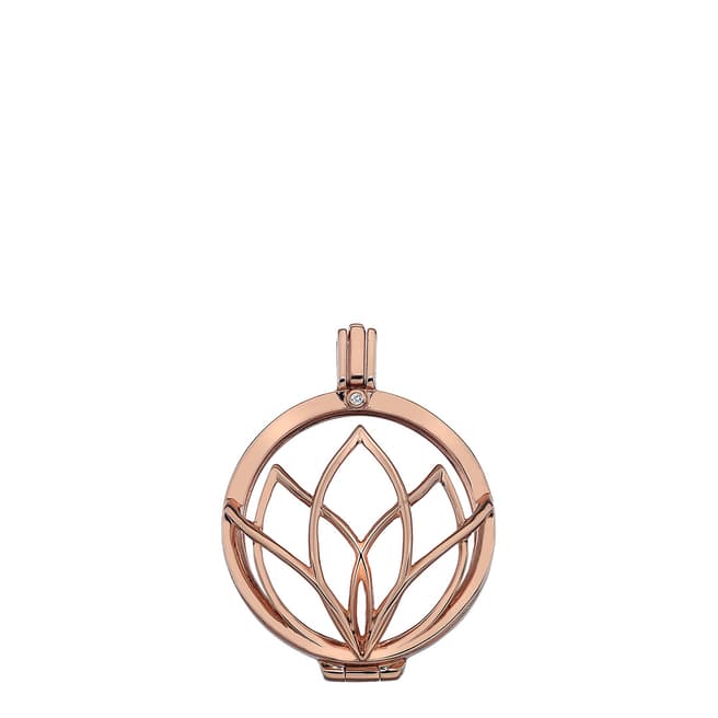 Emozioni Rinascita Rose Gold Plate Sterling Silver Coin Keeper - 33mm