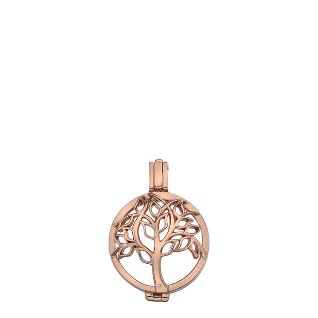 Emozioni Vita Rose Gold Plated Sterling Silver Coin Keeper - 25mm