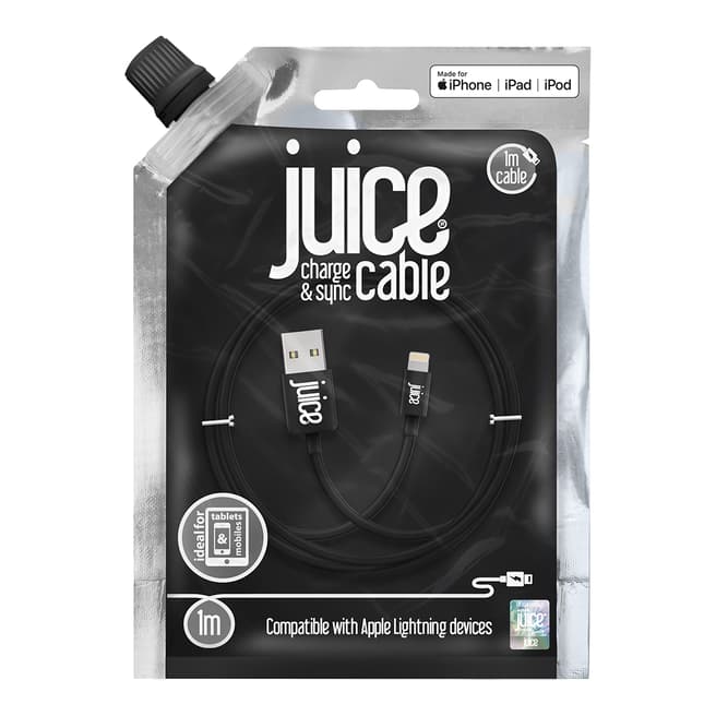 Juice Black Lightning Cable, 1m